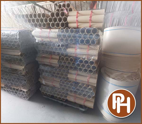 Ống giấy quấn vải, quấn xốp hơi cách nhiệt